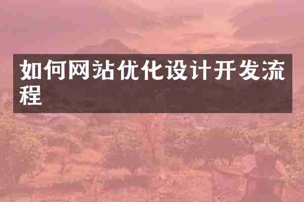 如何网站优化设计开发流程