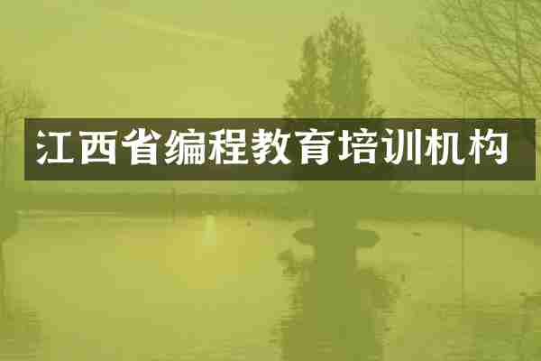 江西省编程教育培训机构