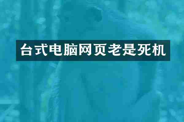 台式电脑网页老是死机