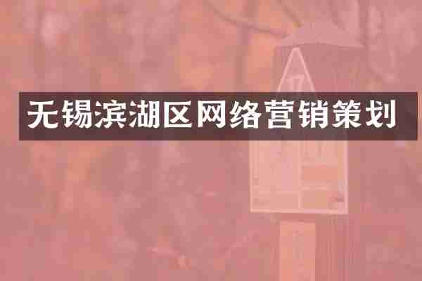 无锡滨湖区网络营销策划
