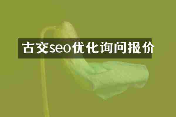 古交seo优化询问报价