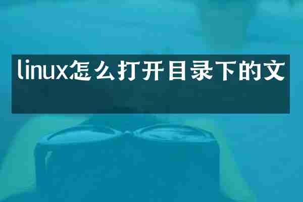 linux怎么打开目录下的文件