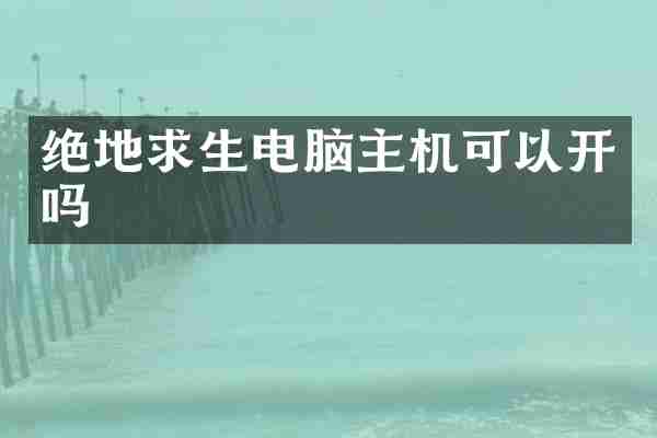 绝地求生电脑主机可以开吗