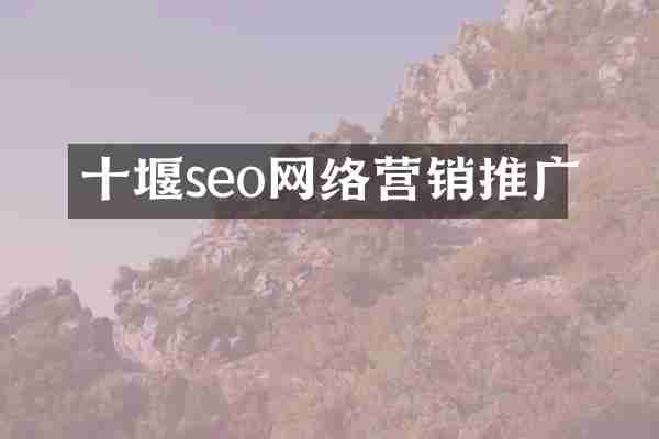 十堰seo网络营销推广