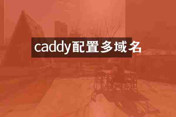 caddy配置多域名