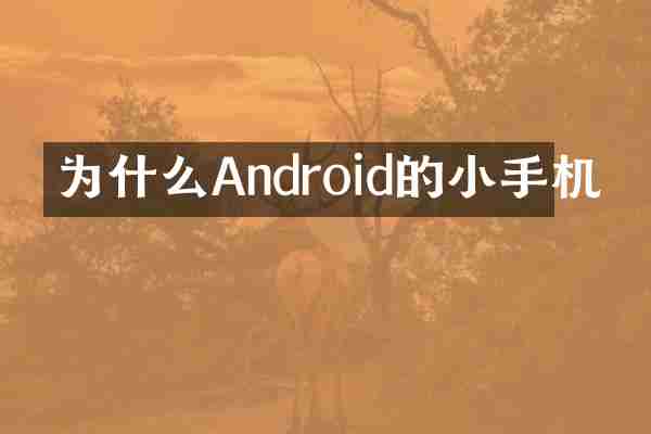 为什么Android的小手机