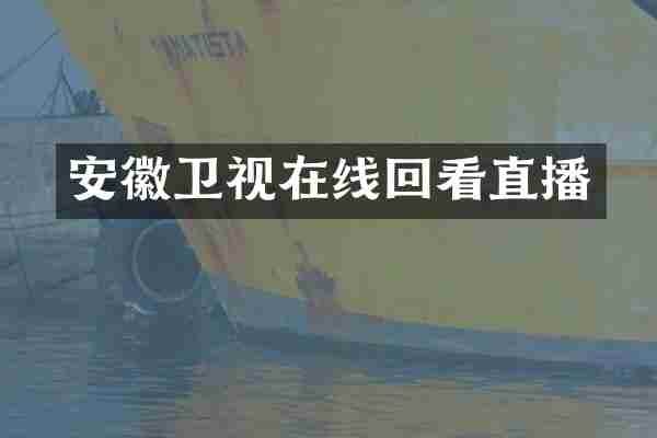 安徽卫视在线回看直播
