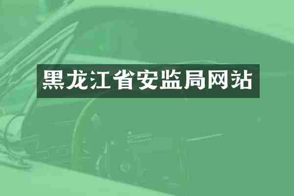 黑龙江省安监局网站