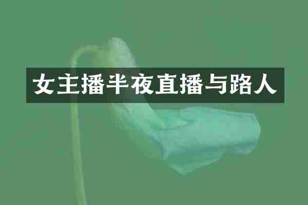 女主播半夜直播与路人