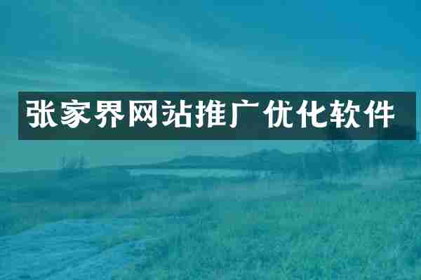 张家界网站推广优化软件