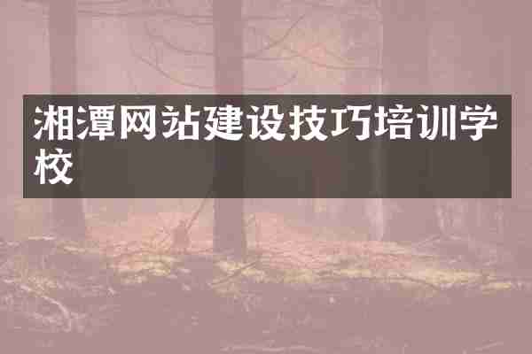 湘潭网站建设技巧培训学校