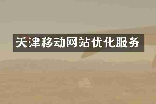 天津移动网站优化服务