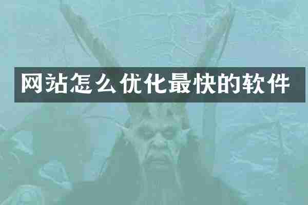 网站怎么优化最快的软件