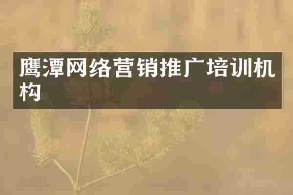 鹰潭网络营销推广培训机构