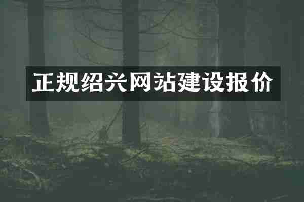 正规绍兴网站建设报价