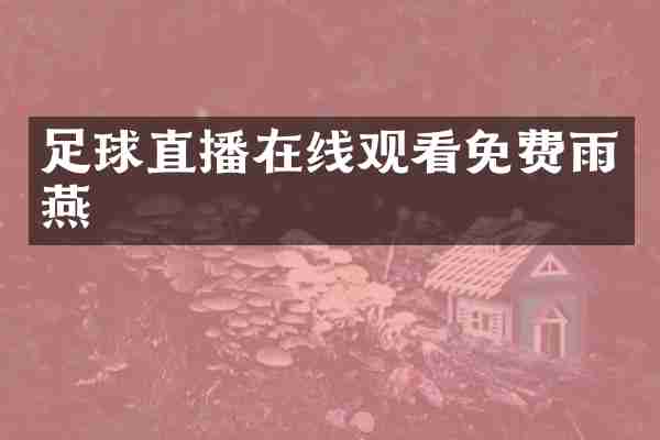 足球直播在线观看免费雨燕