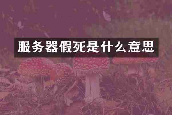 服务器假死是什么意思