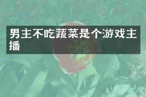 男主不吃蔬菜是个游戏主播