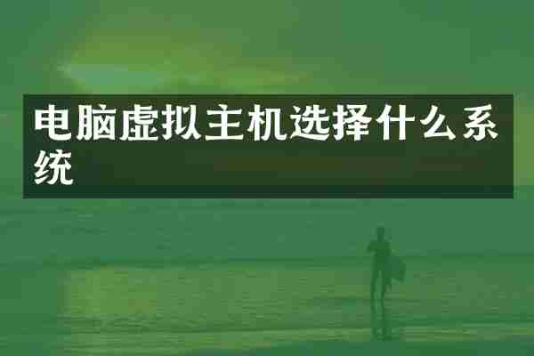 电脑虚拟主机选择什么系统