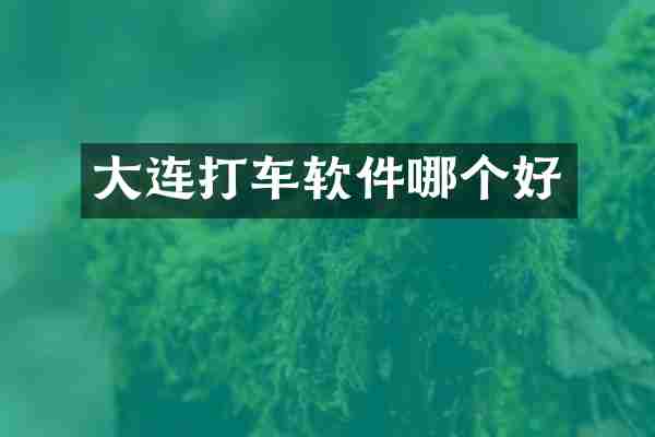 大连打车软件哪个好