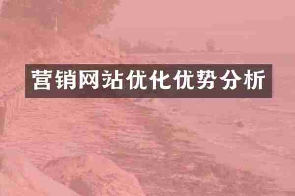 营销网站优化优势分析