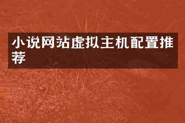 小说网站虚拟主机配置推荐