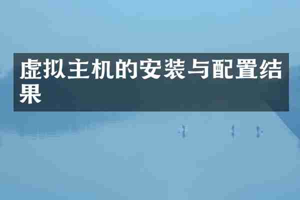 虚拟主机的安装与配置结果