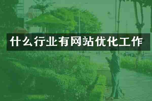 什么行业有网站优化工作