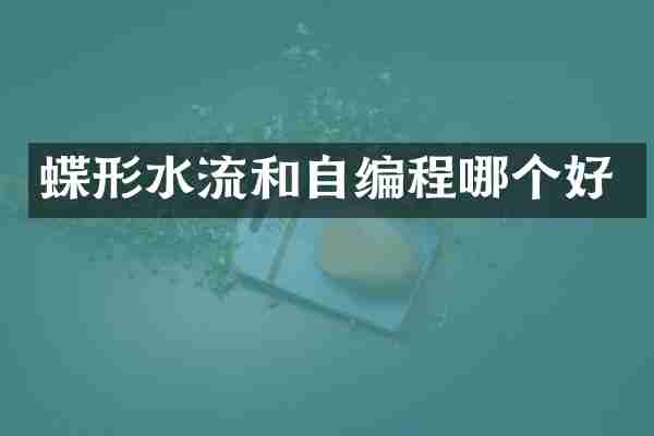 蝶形水流和自编程哪个好