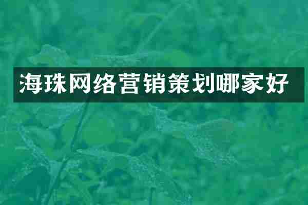 海珠网络营销策划哪家好
