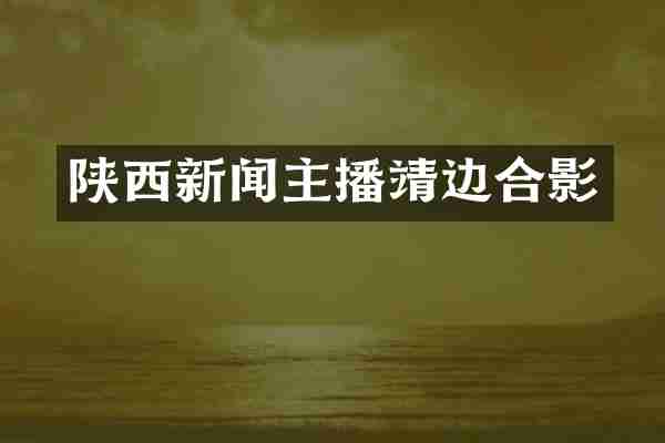 陕西新闻主播靖边合影