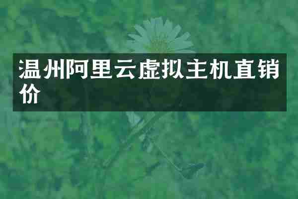 温州阿里云虚拟主机直销价
