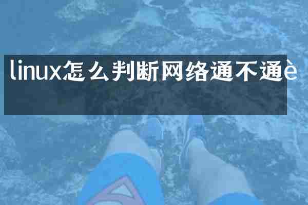 linux怎么判断网络通不通过