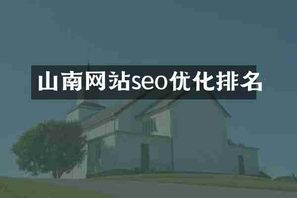 山南网站seo优化排名