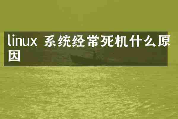 linux 系统经常死机什么原因