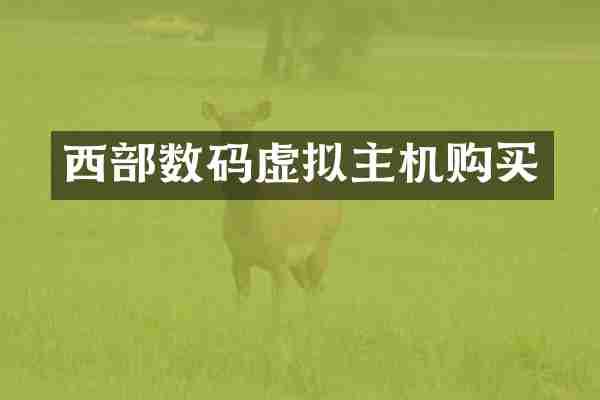西部数码虚拟主机购买
