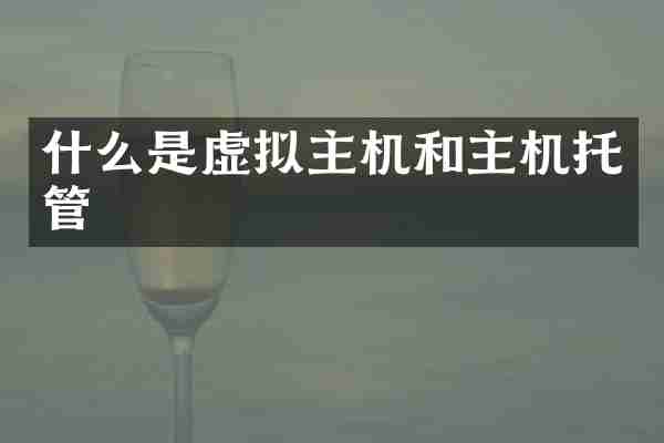 什么是虚拟主机和主机托管