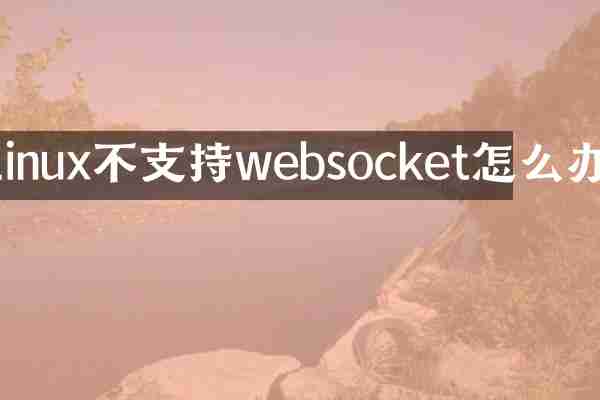 linux不支持websocket怎么办