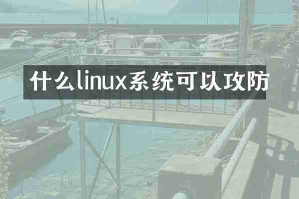 什么linux系统可以攻防