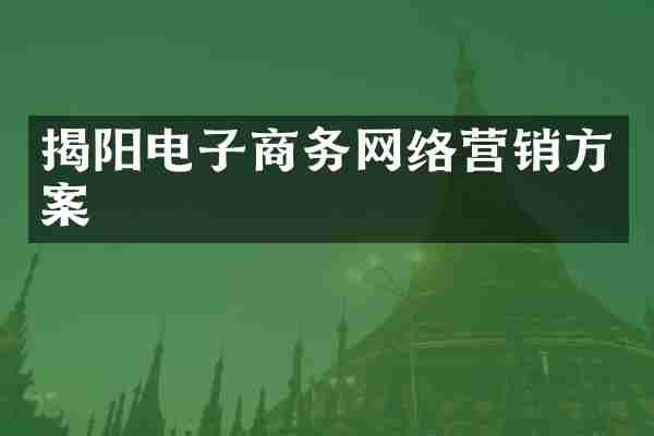 揭阳电子商务网络营销方案