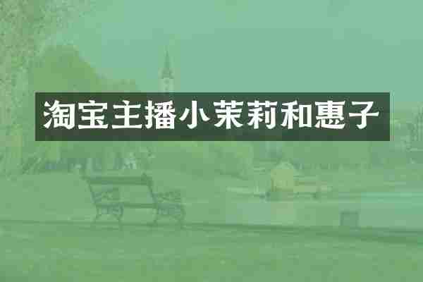 淘宝主播小茉莉和惠子