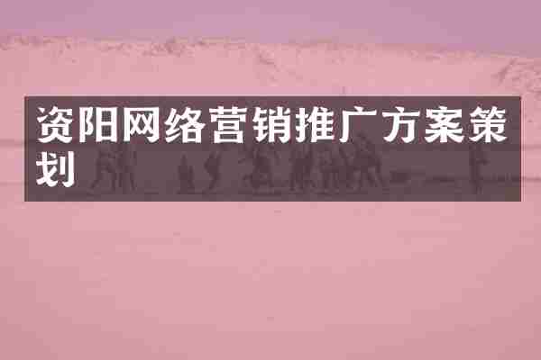 资阳网络营销推广方案策划