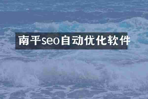南平seo自动优化软件