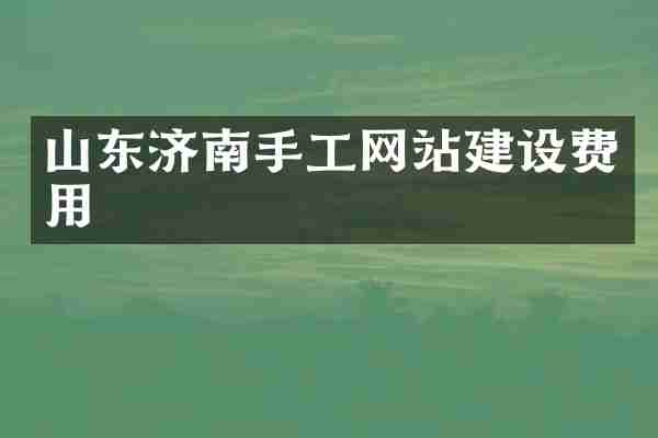 山东济南手工网站建设费用
