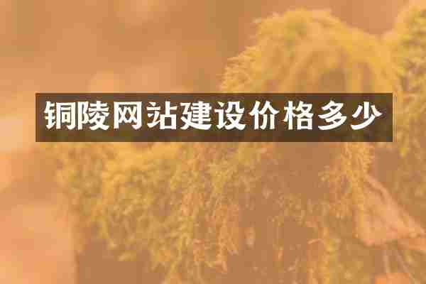 铜陵网站建设价格多少
