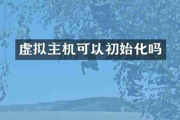 虚拟主机可以初始化吗