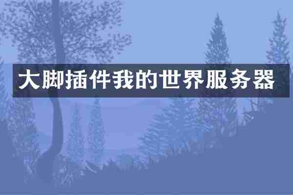 大脚插件我的世界服务器