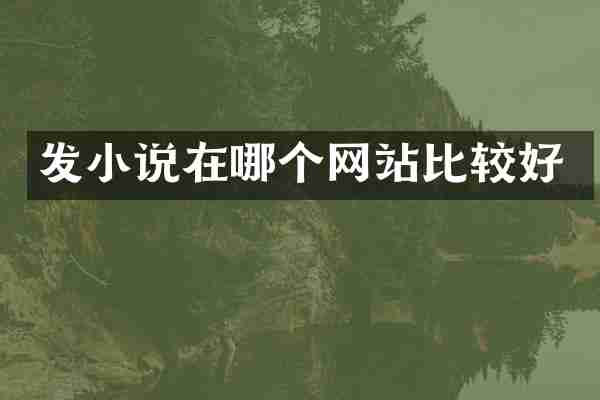 发小说在哪个网站比较好
