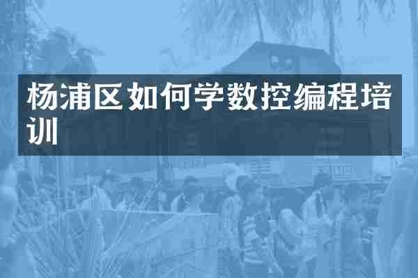 杨浦区如何学数控编程培训