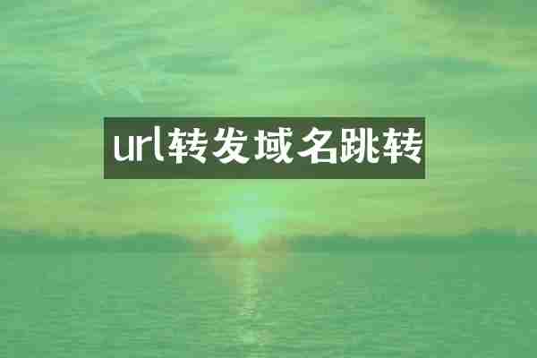 url转发域名跳转